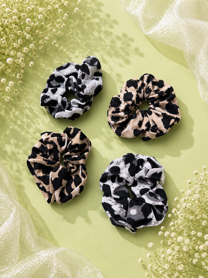 Abstract Print Hair Scrunchie Abstract Print Hair Scrunchie