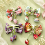 Floral Bow Hair Clip