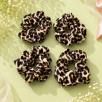 Leopard Print Hair Scrunchie