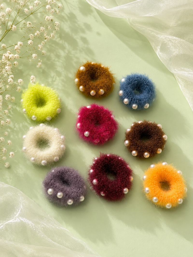Pearl Fuzzy Hair Tie Pearl Fuzzy Hair Tie