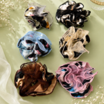 Printed Frill Hair Scrunchie